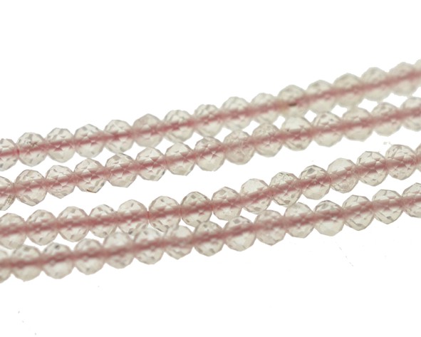 Espinélio quartzo rosa entremeio (spinel) - 2 mm (20 un.) PO-308